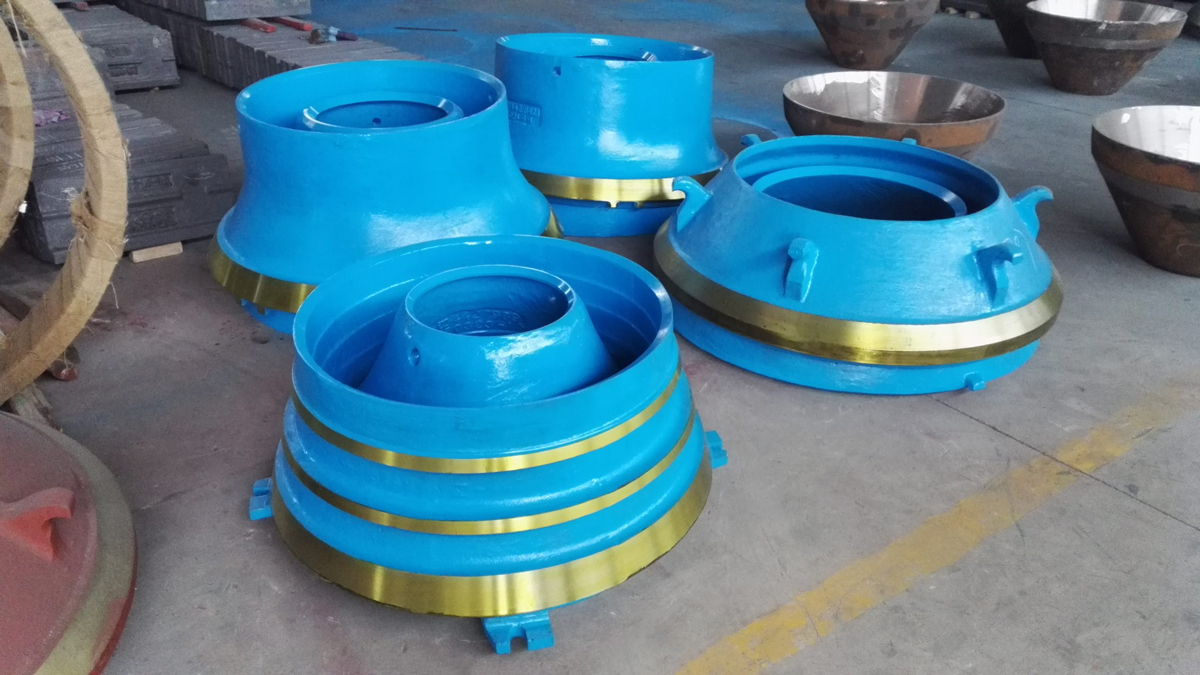 High manganese Mn18Cr2 cone crusher mantle and concave liner
