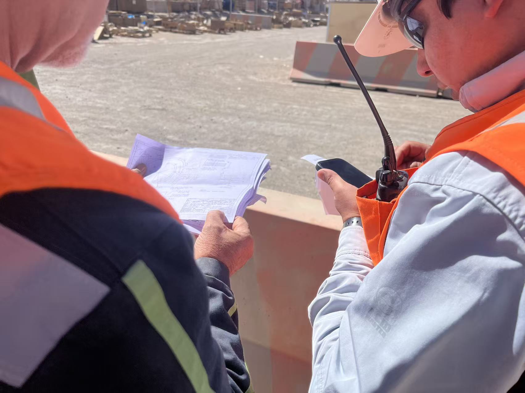 Onsite quality inspection of industrial crusher parts